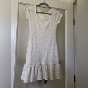 Free People White Textured Dress
